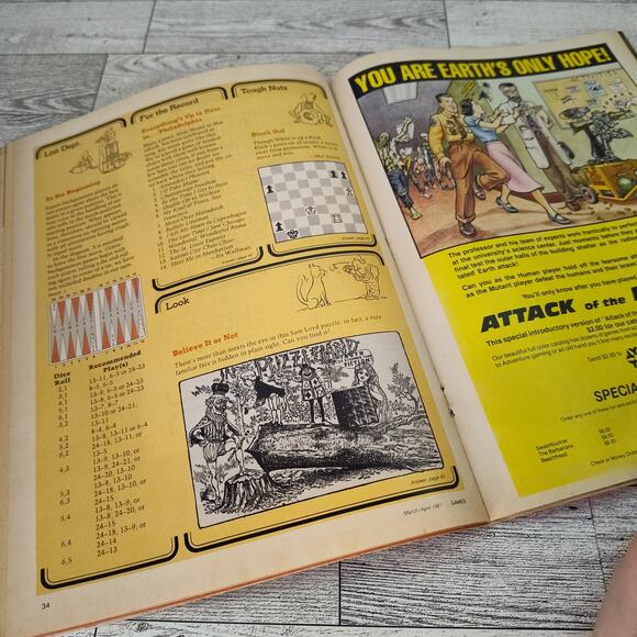 Games Magazine March / April 1981 Vtg Brain Teasers Logic Crossword Puzzles - Picture 8 of 16